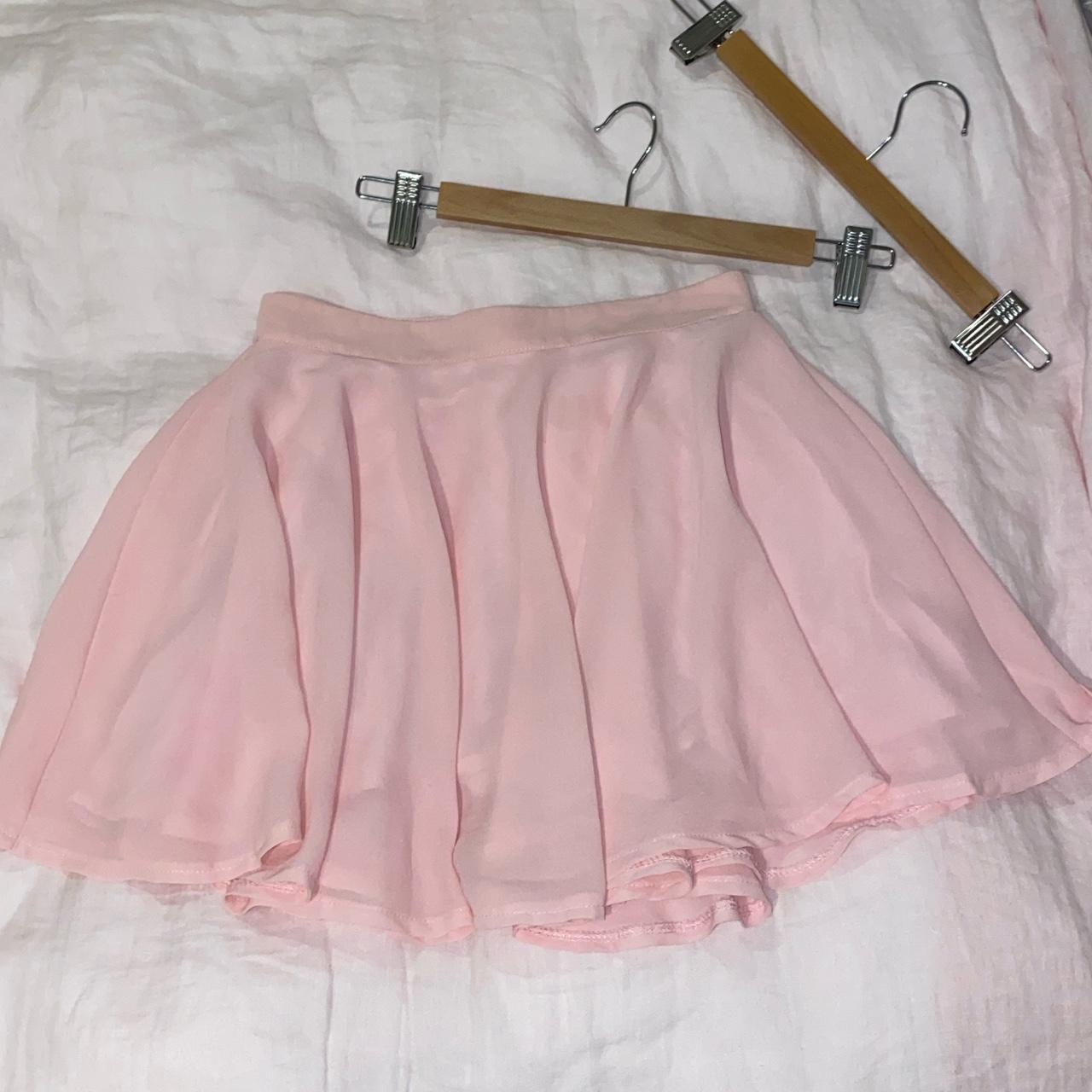 Pink skirt outlet flowy