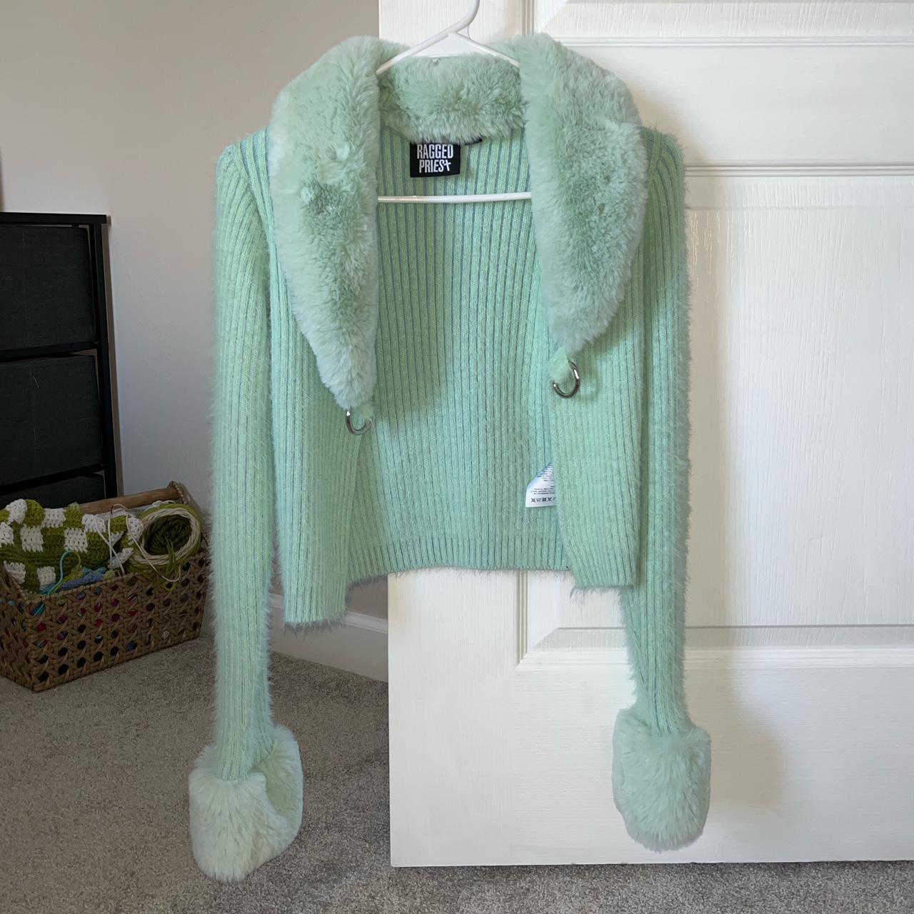 The Ragged Priest Women's Green and Blue Cardigan (3)