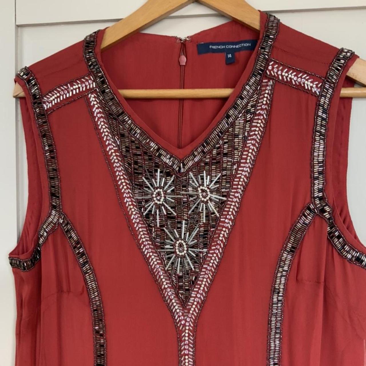 French Connection 100% pure silk shift dress, Depop