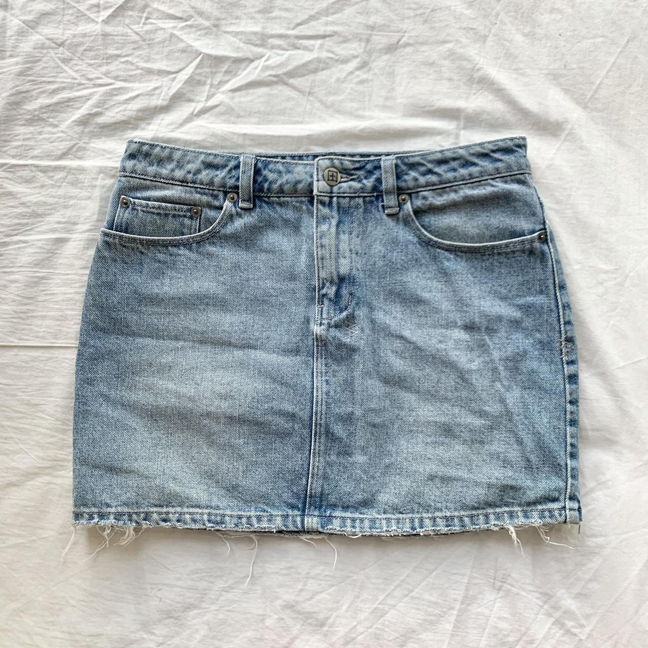 Ksubi denim mini skirt in B-sides Blue 💙 Distressed... - Depop