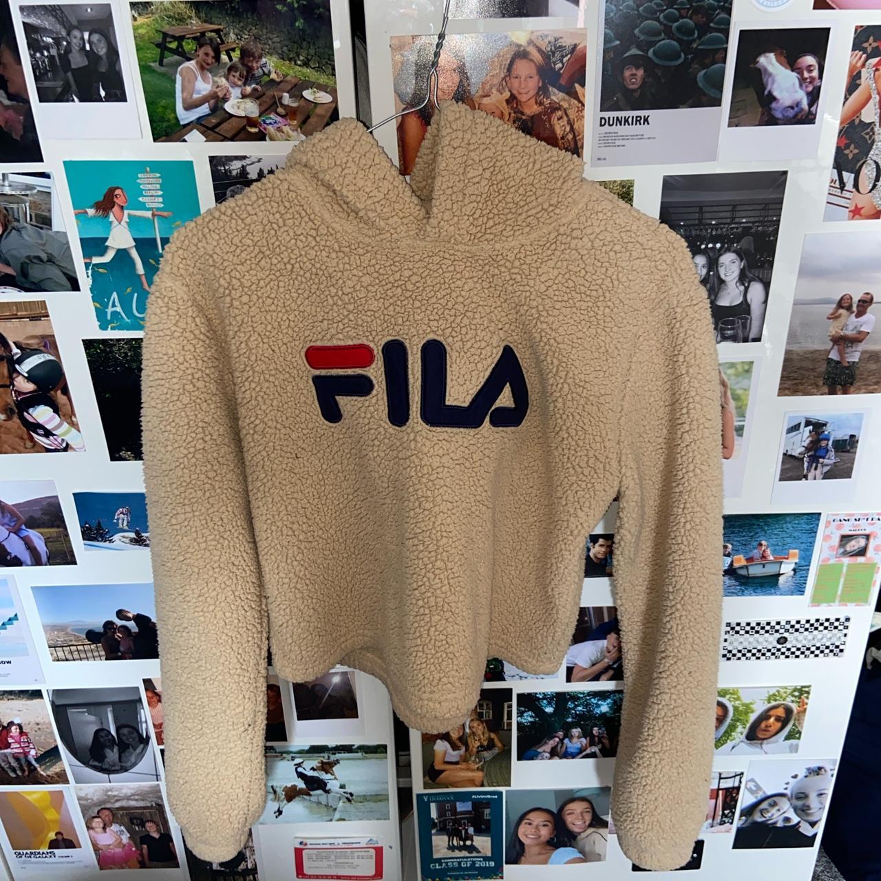 Fila teddy bear hoodie best sale