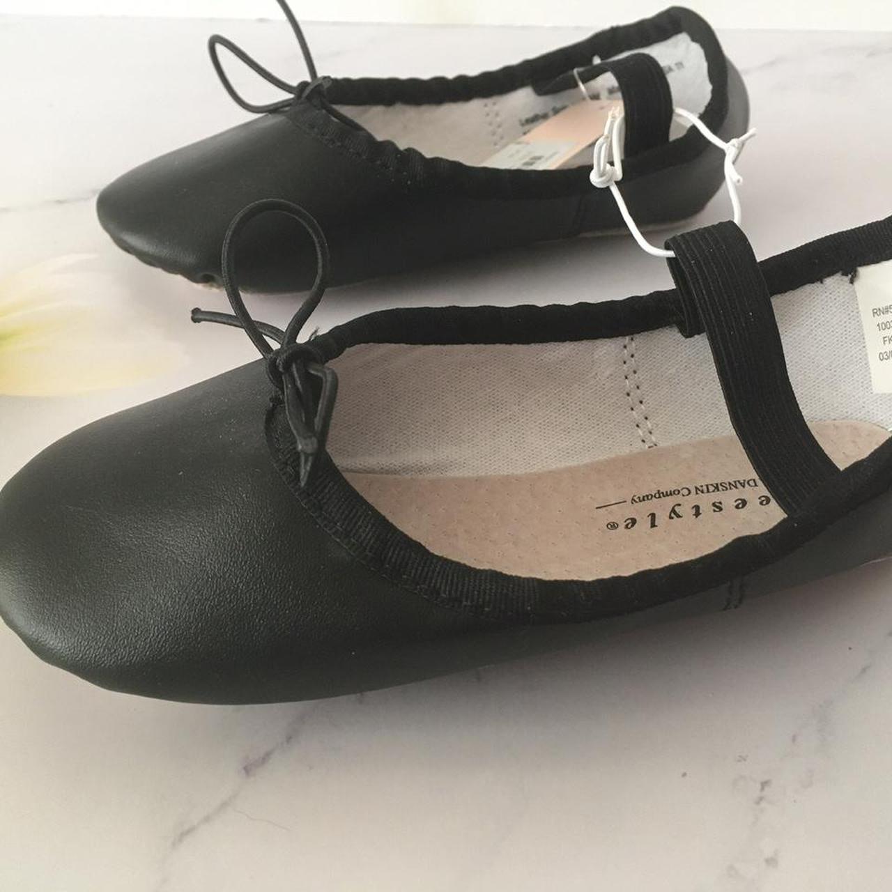 Girls Black Freestyle Ballet Slippers by Danskin.... Depop