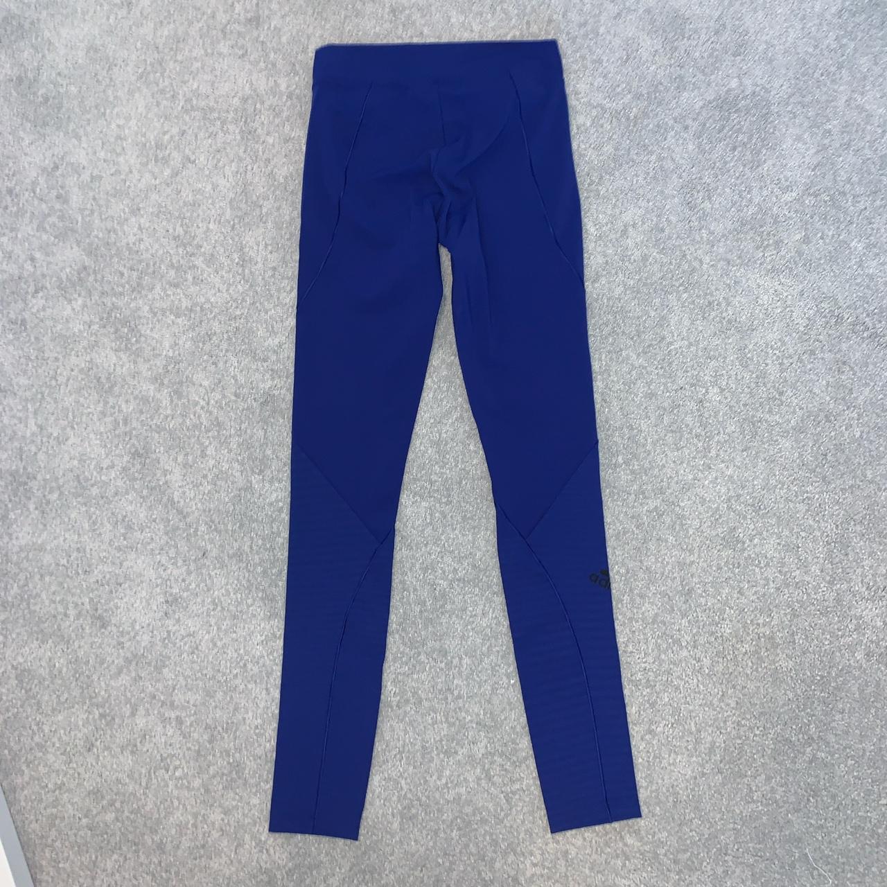 Adidas Women's Blue and Black Leggings | Depop