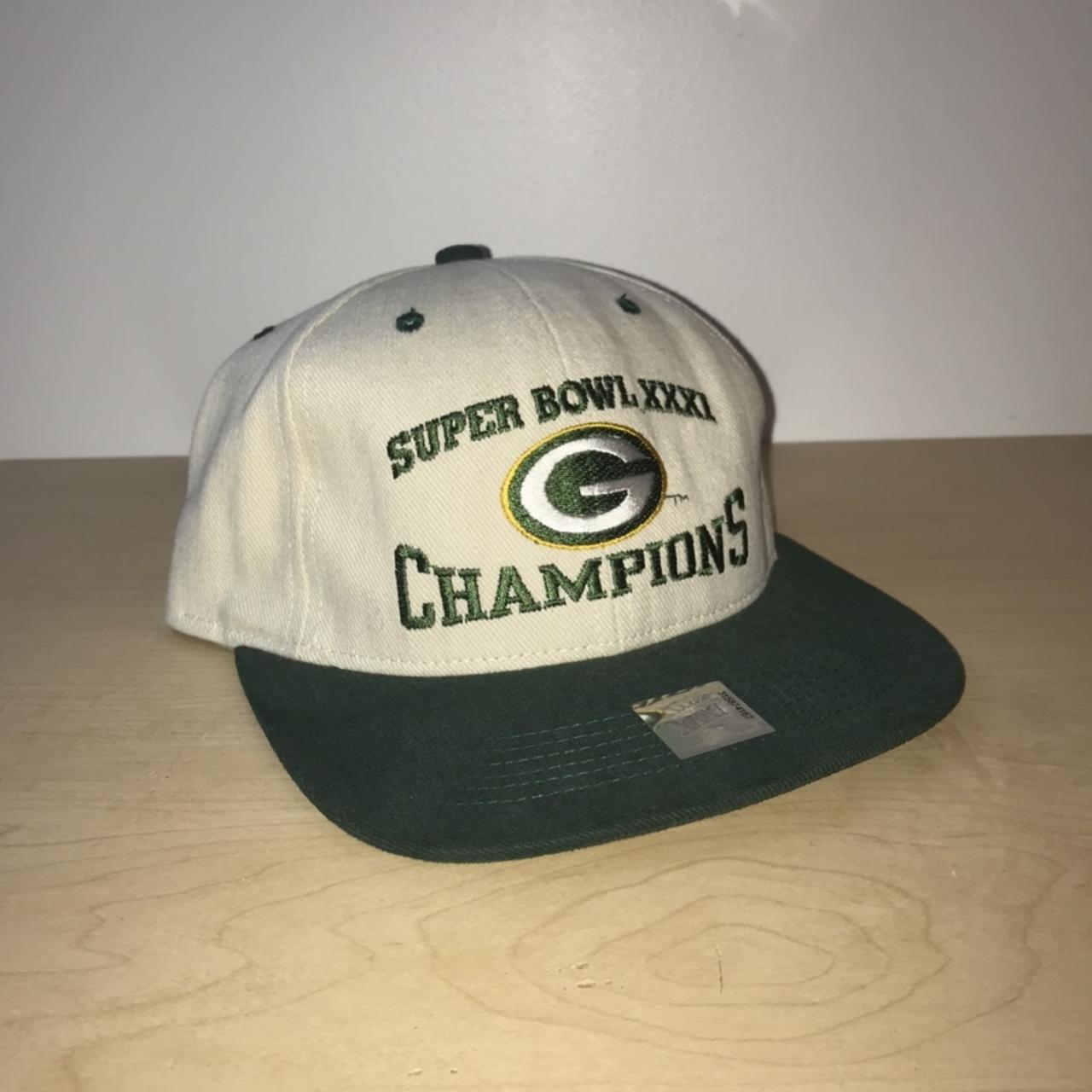 Vintage Green Bay Packers Snapback Hat Super Bowl XXXI Logo