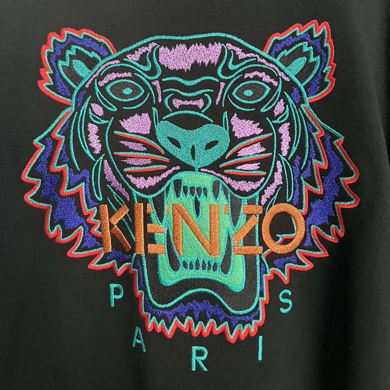 Mens KENZO sweatshirt in size large. Slim fit, high... Depop