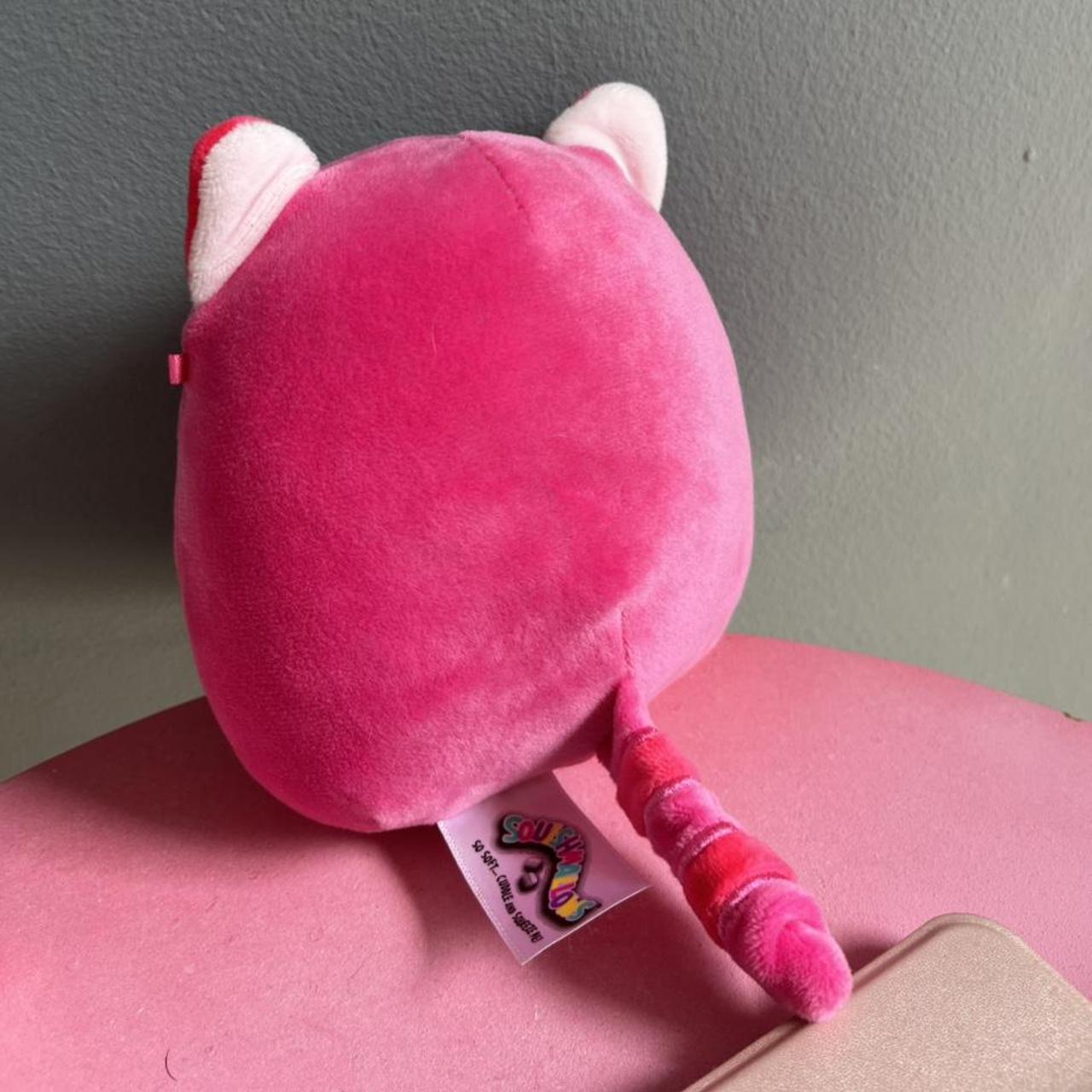 Squishmallows X Claire’s pink raccoon squishmallow... - Depop