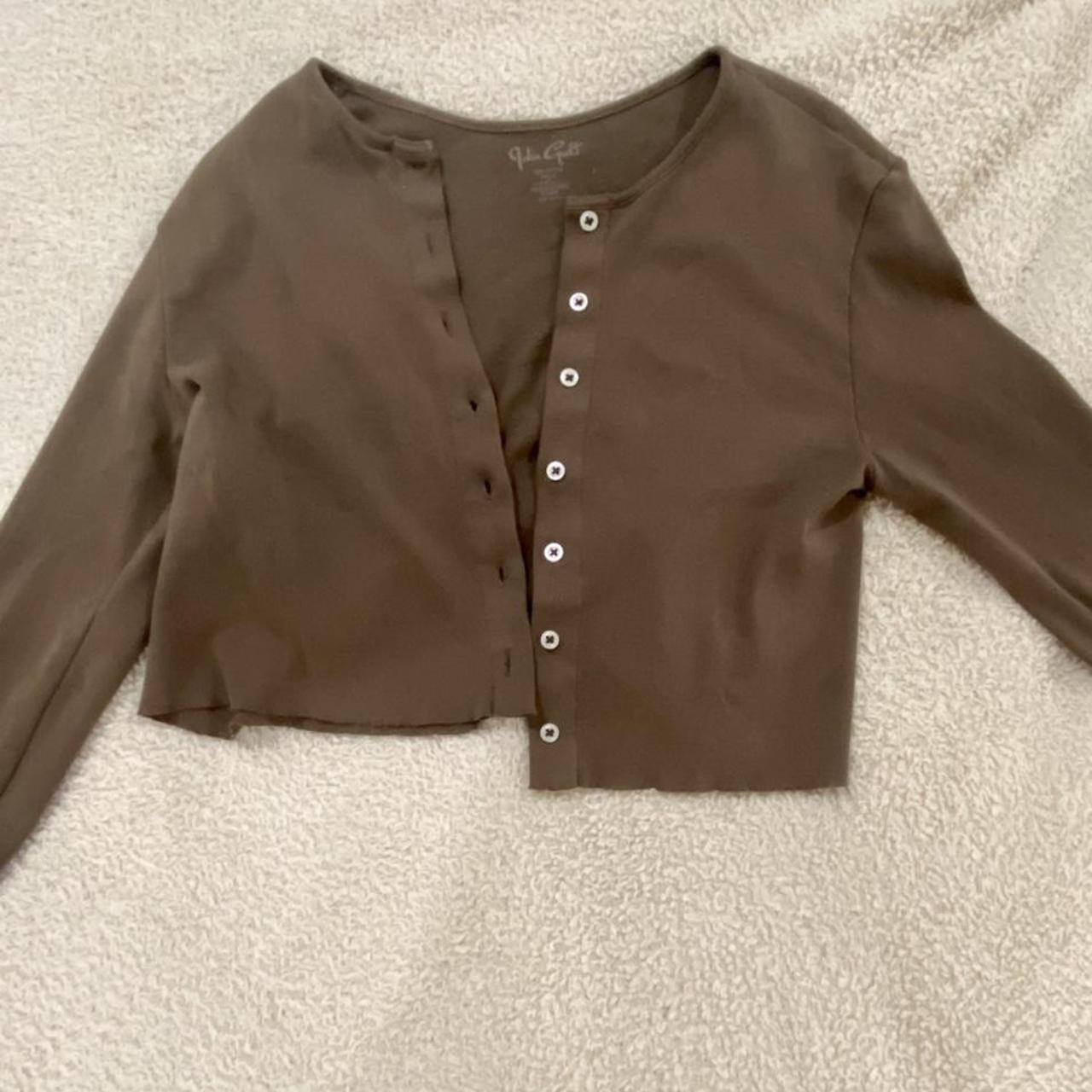 brown brandy melville cardigan