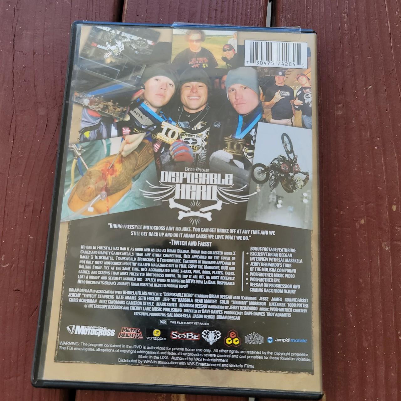 Motocross DVD Brian Deegan Disposable Hero. Good... Depop