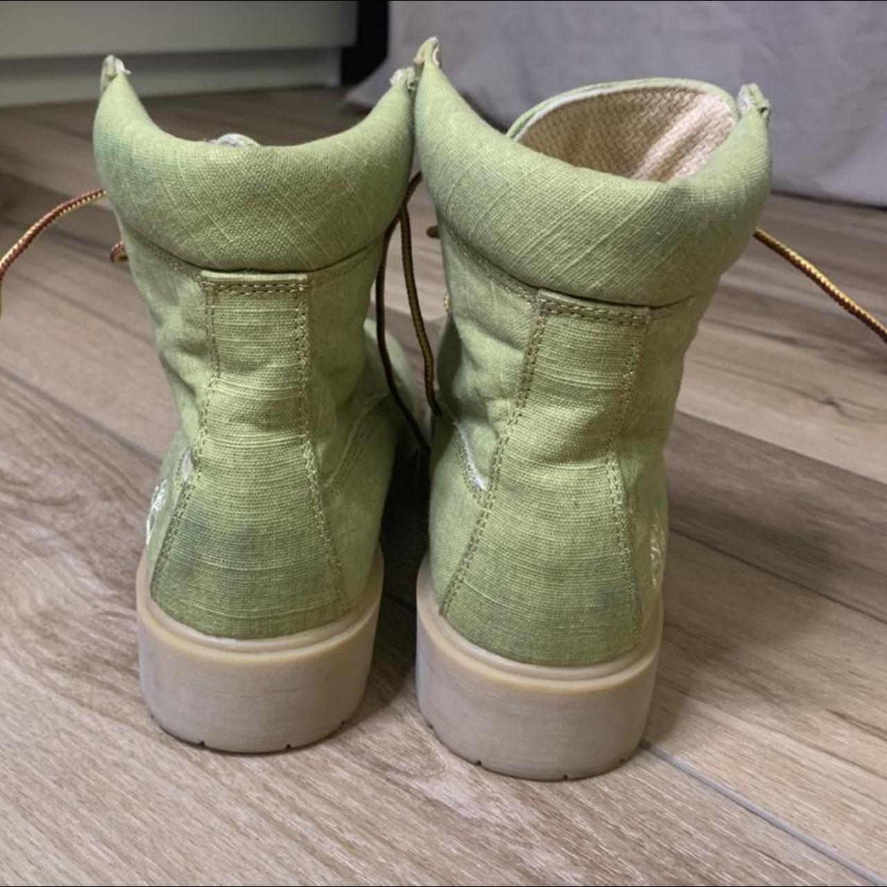 sage green timberland boots