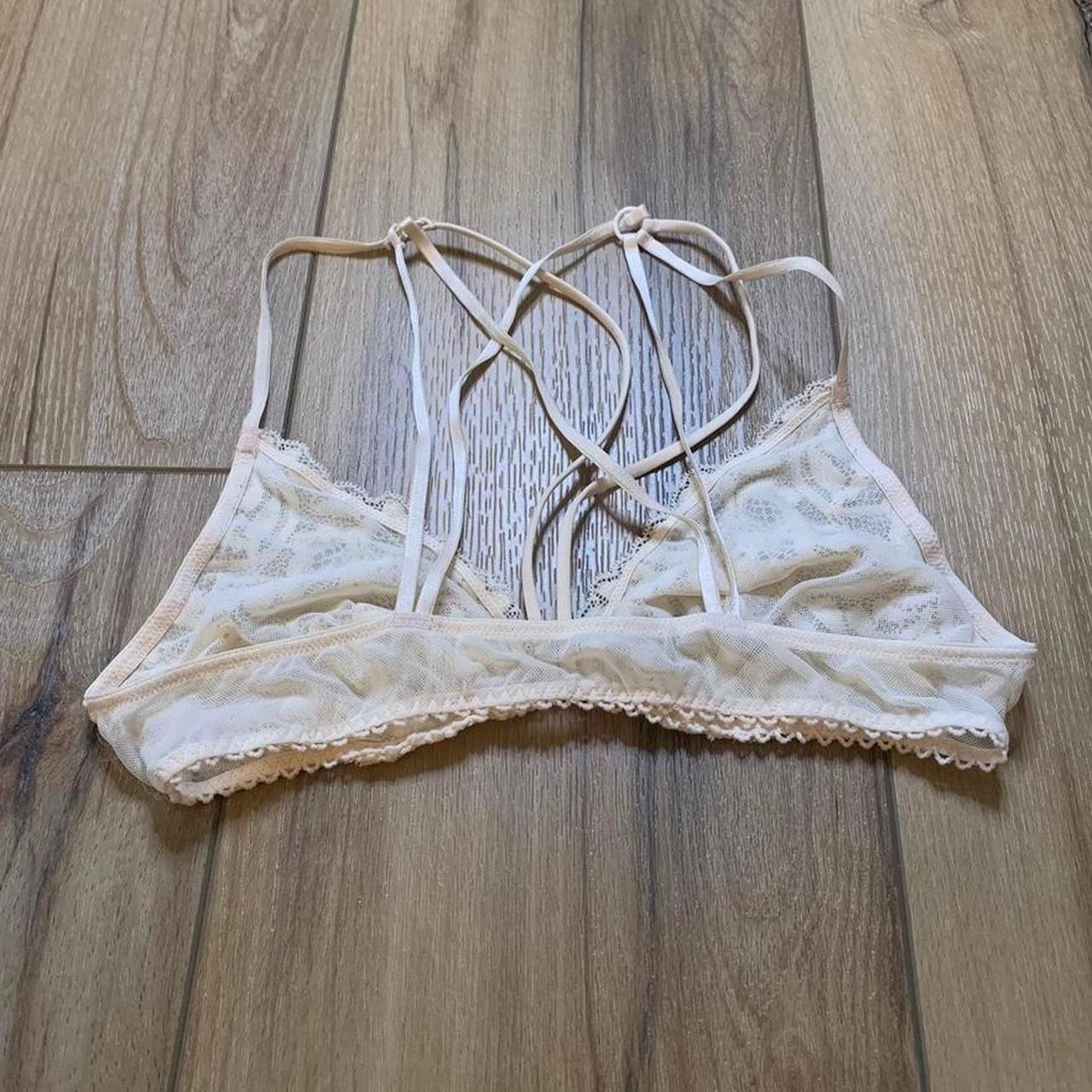 Product Image 2 - Cream Lace Bralette 

Sheer lace