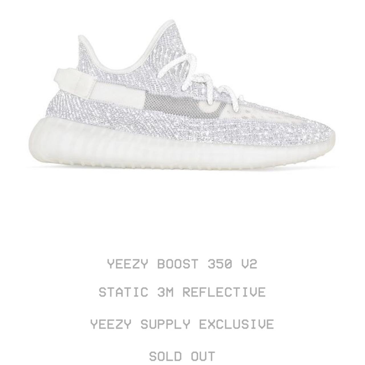 Static 3m reflective yeezy sale