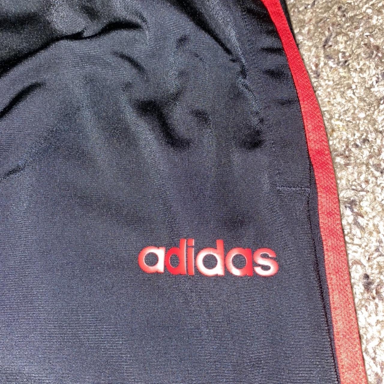 Adidas Men's Black and Red Joggers-tracksuits | Depop