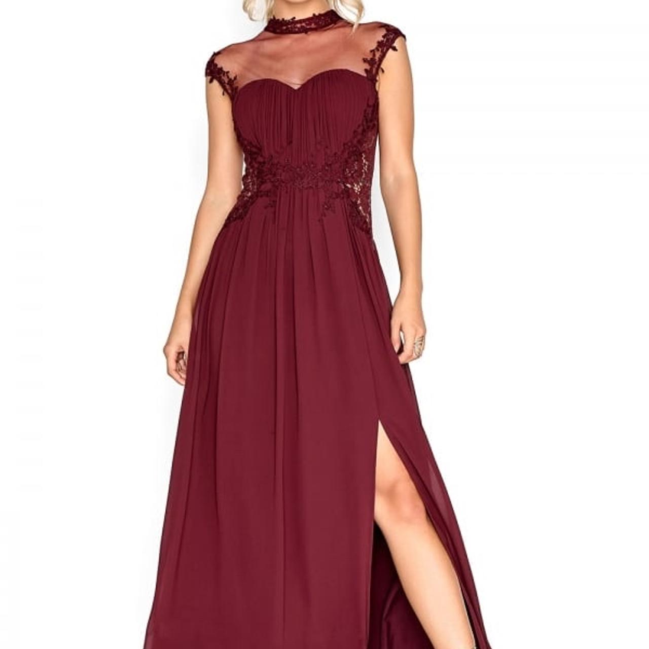 Little mistress hot sale burgundy dress