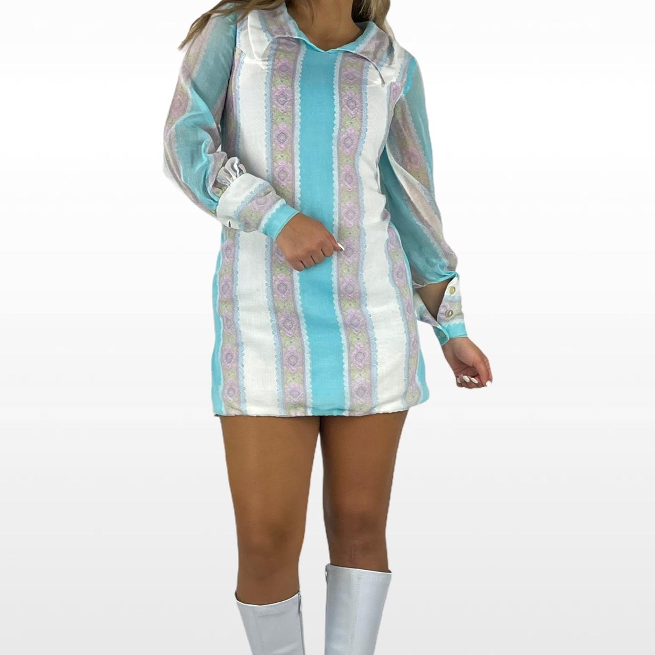 psychedelic mini dress 70s