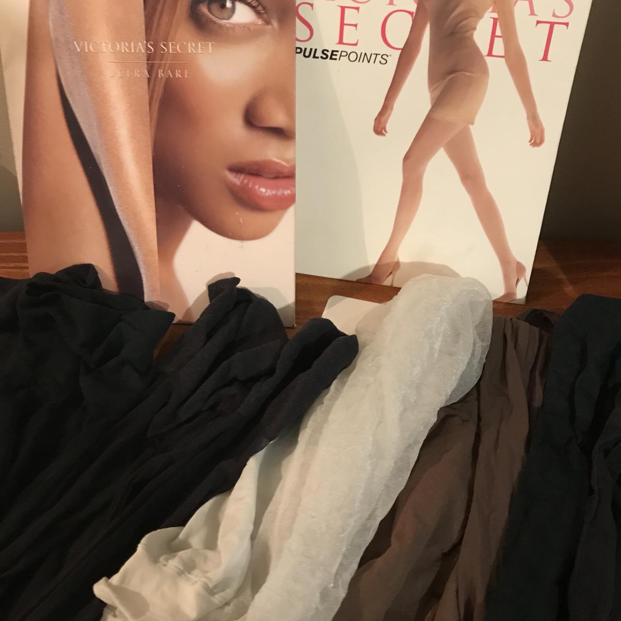 Vintage Victoria's Secret Hosiery Lace Pantyhose - Depop