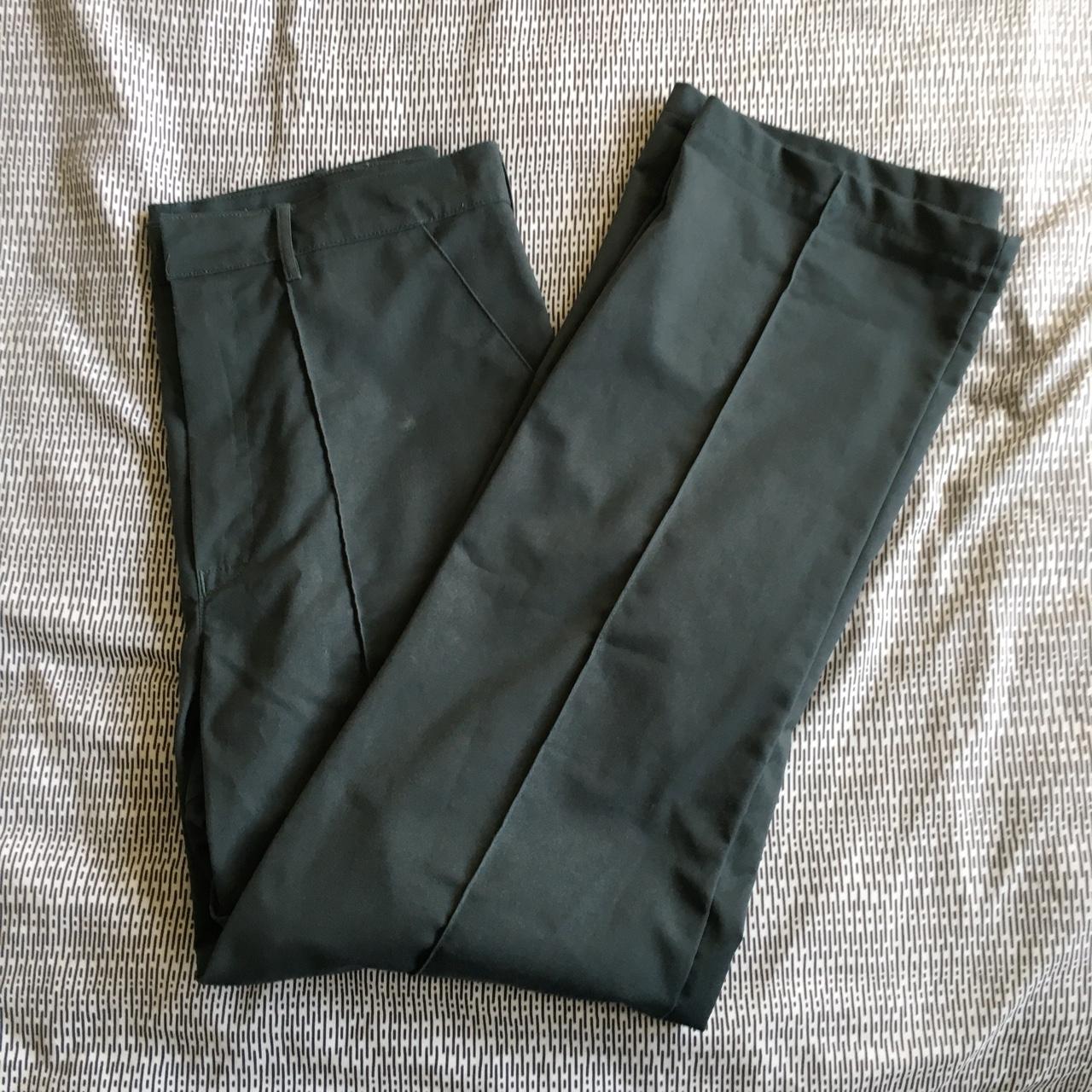 Vintage dark cyan “Alsico” workwear trousers,... - Depop