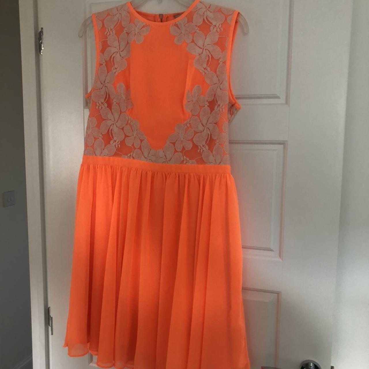 Ted baker orange 2025 skater dress