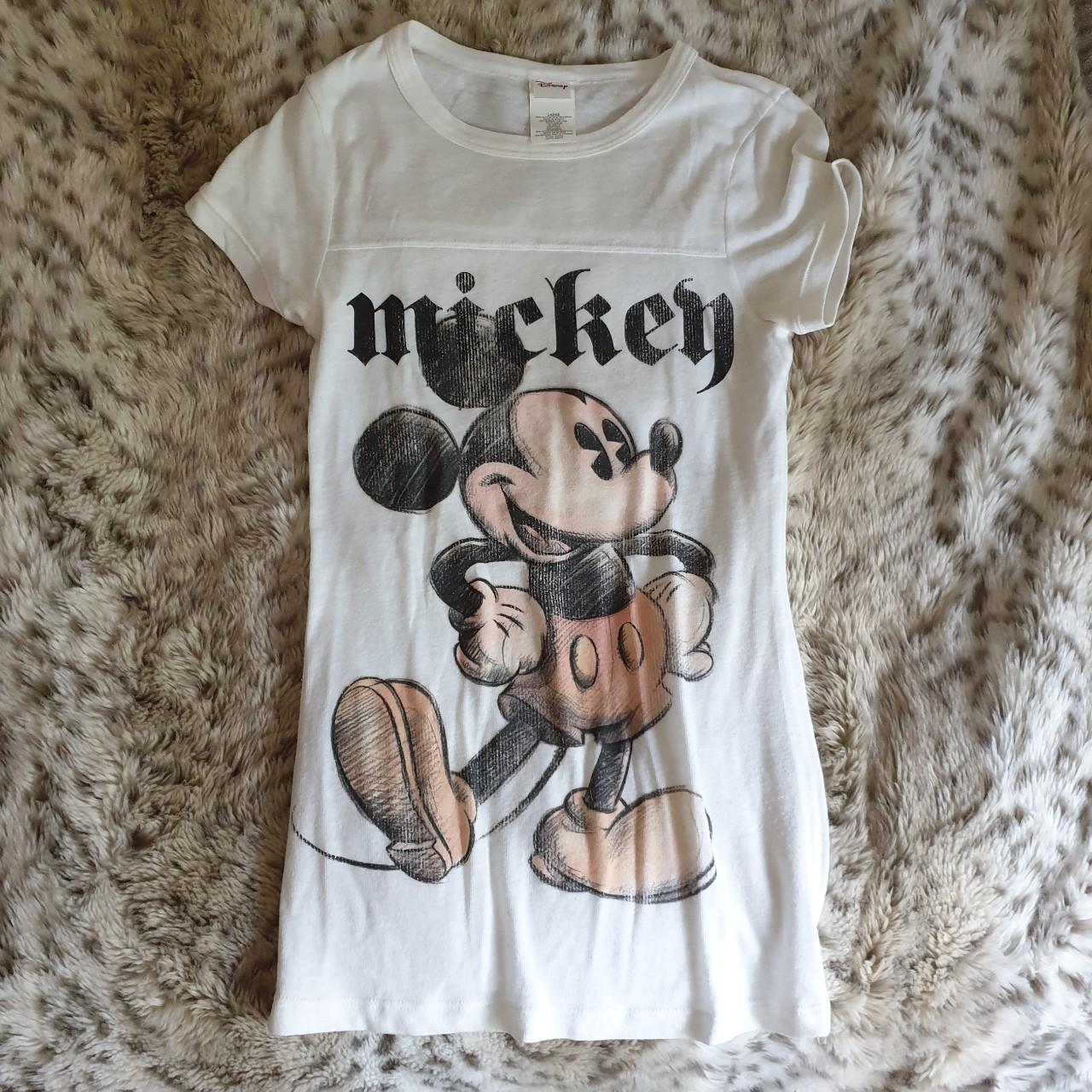 Cute Mickey Mouse T-Shirt . Worn Once to Disney... - Depop