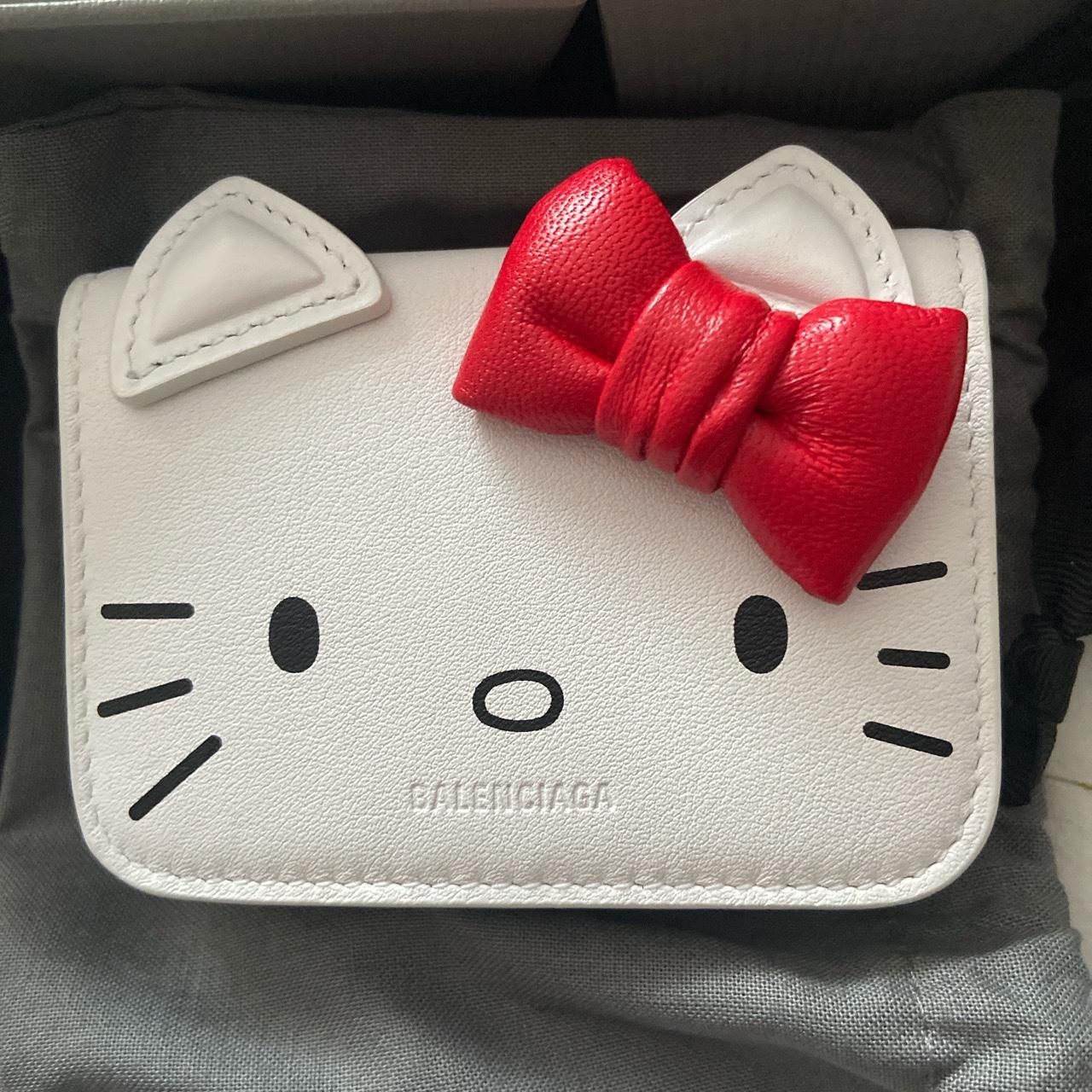 balenciaga hello kitty mini wallet