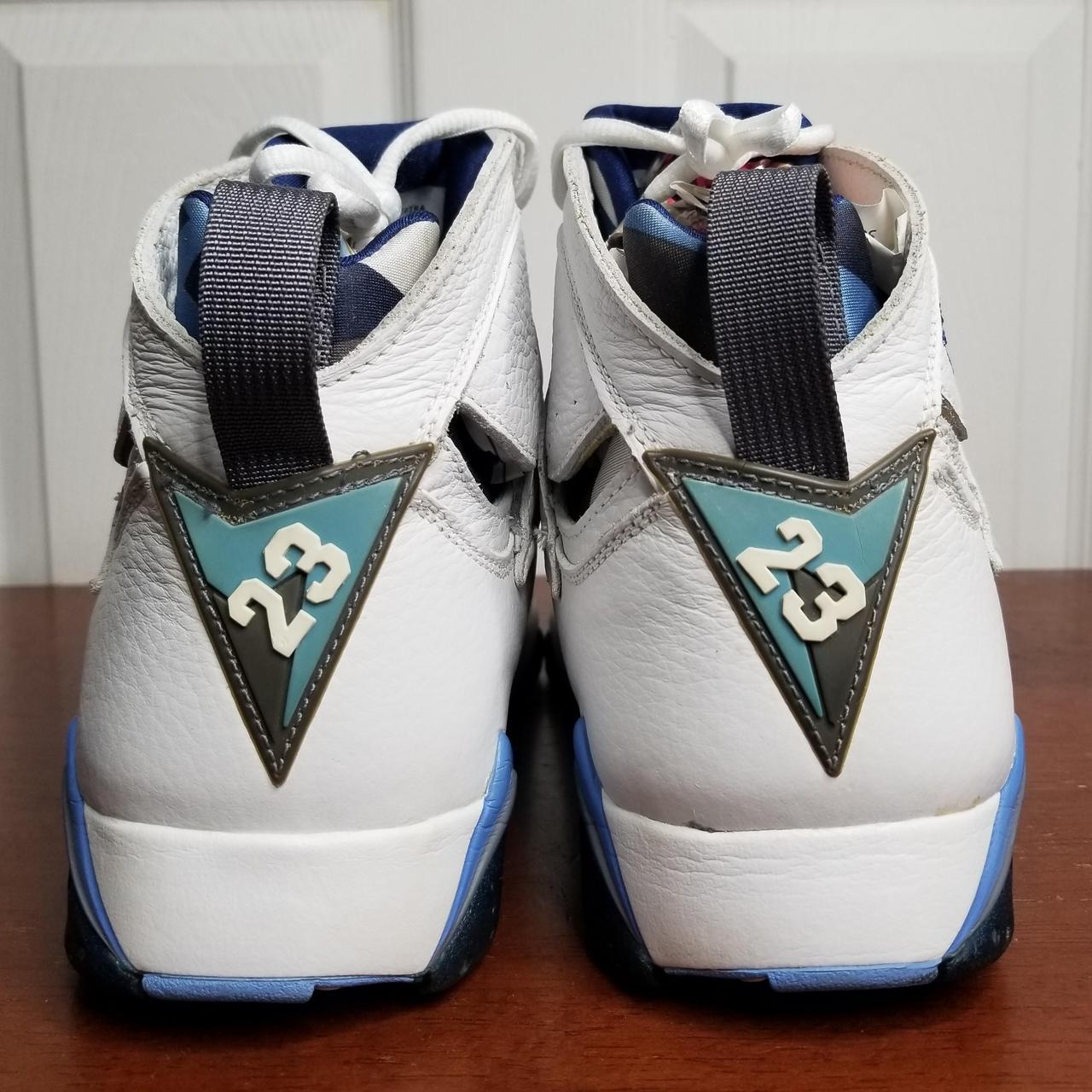 【kaz】Air Jordan 7 ホワイト/ブルー 23 VTG Y2K 2002 Nike Air Jordan Retro 7 Seven French | Depop