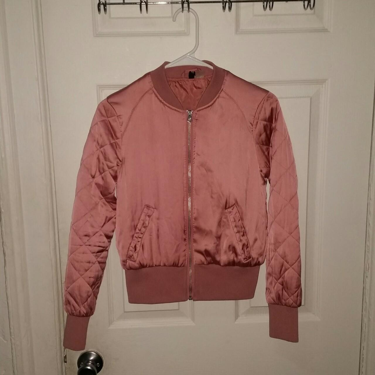 Women's H&M Bomber jacket 100 authentic Size... Depop