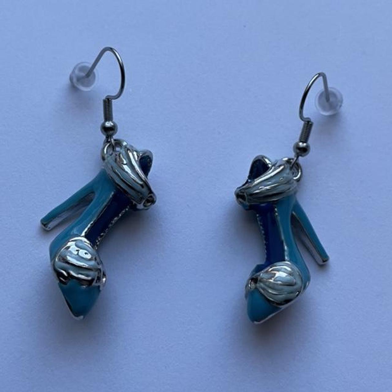 Glass slipper 🥿 earrings Handmade, currently only... Depop