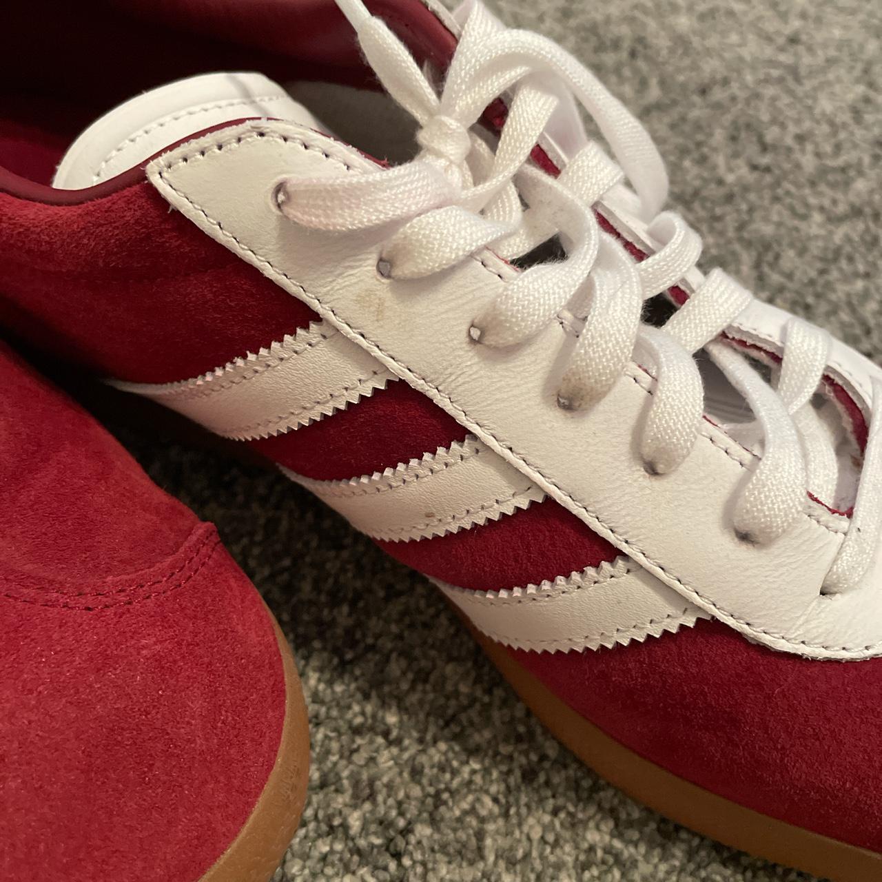 Adidas Men's Burgundy and Red Trainers (2)