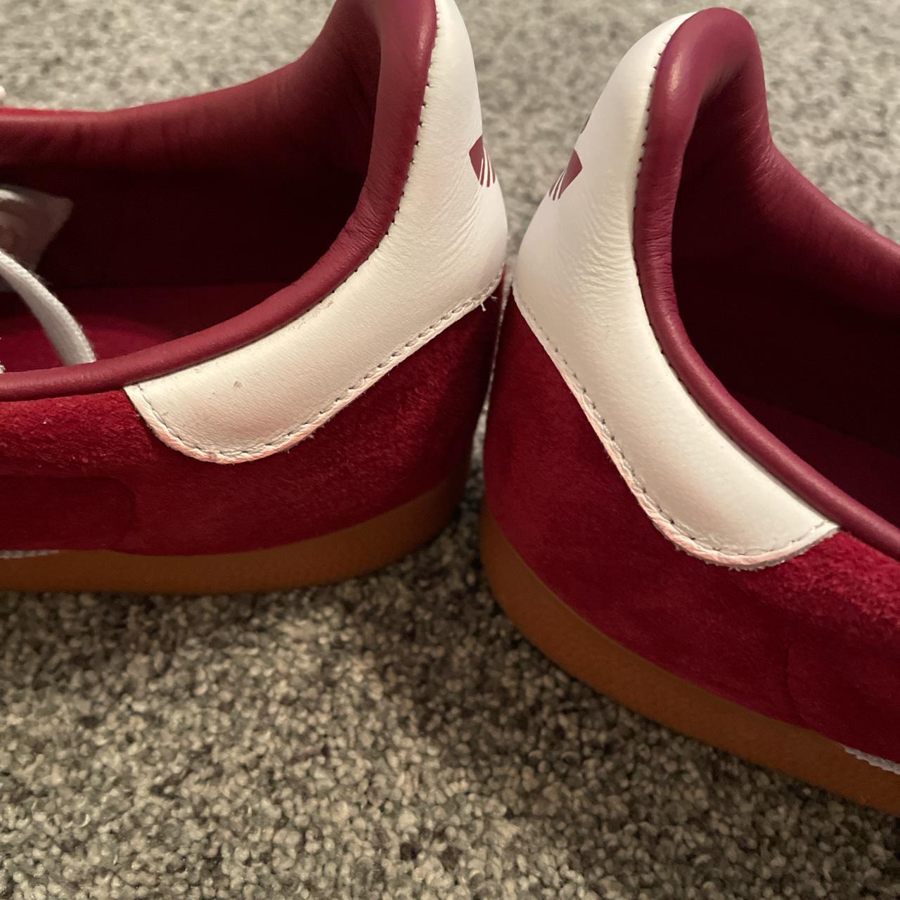 Adidas Men's Burgundy and Red Trainers (4)