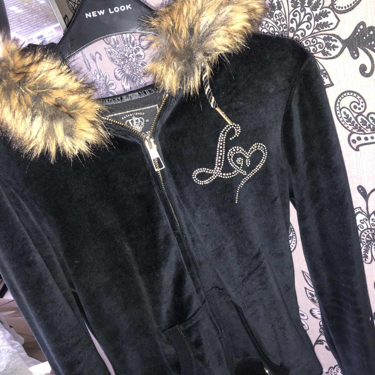 Lipsy tracksuit fur hood on sale