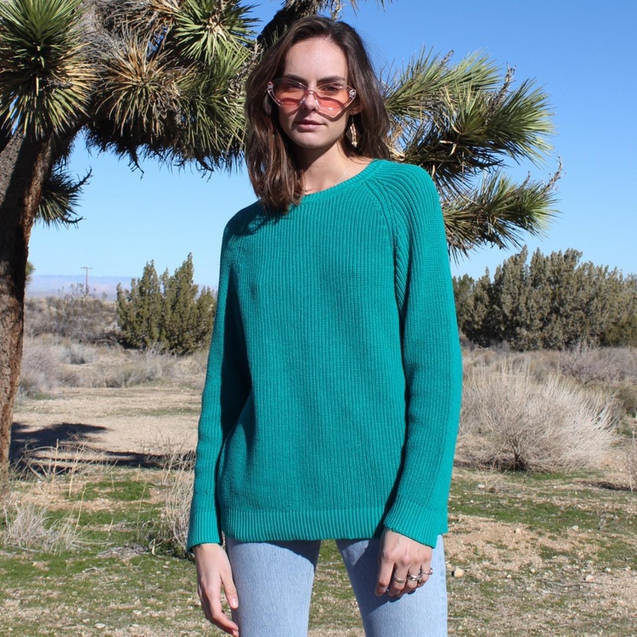 VINTAGE TEAL 100% COTTON KAREN SCOTT OG LUXXE 90’S... - Depop