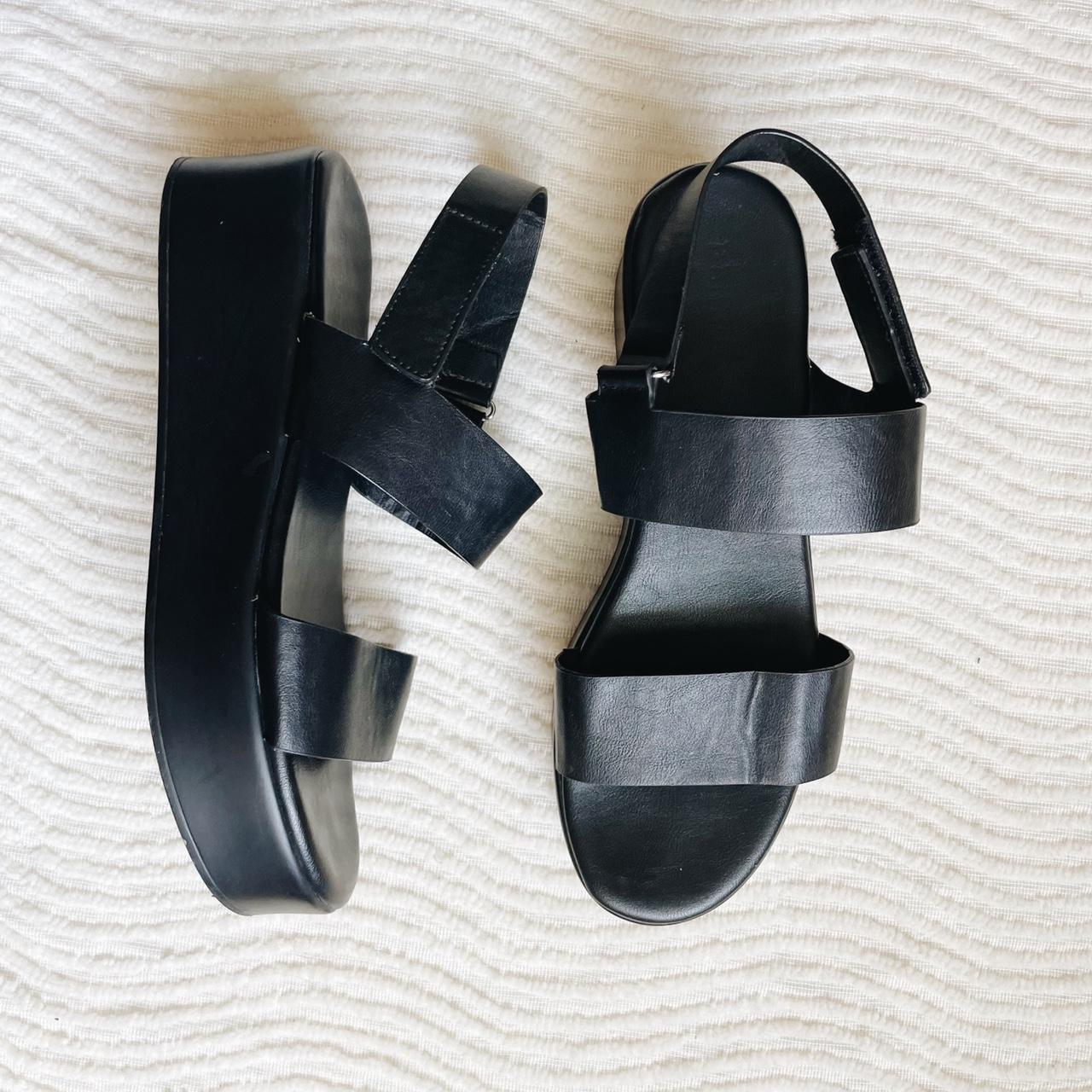 90s black sandals