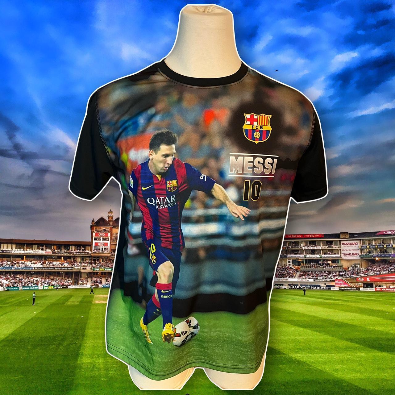 Barcelona Lionel Messi soccer jersey Qatar - Depop