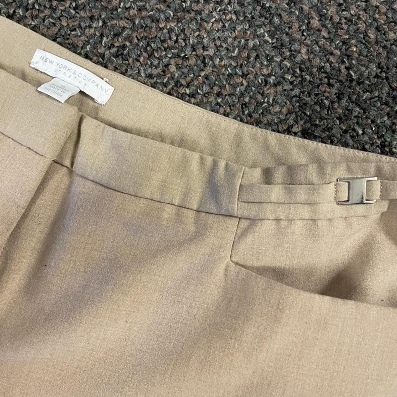 Sassy sexy khaki colored pants mid/low rise with... Depop