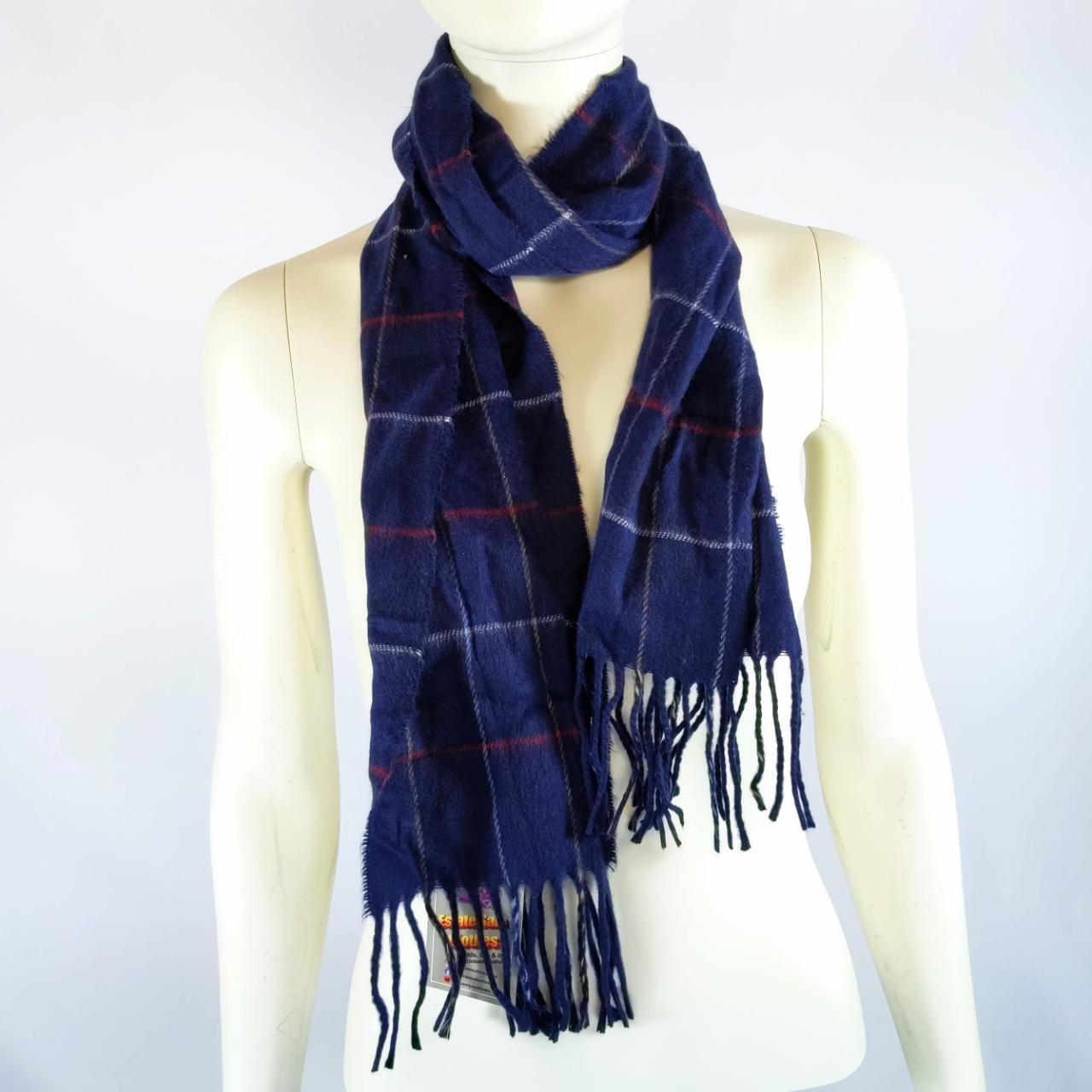 Men's Navy and Blue Scarf-wraps