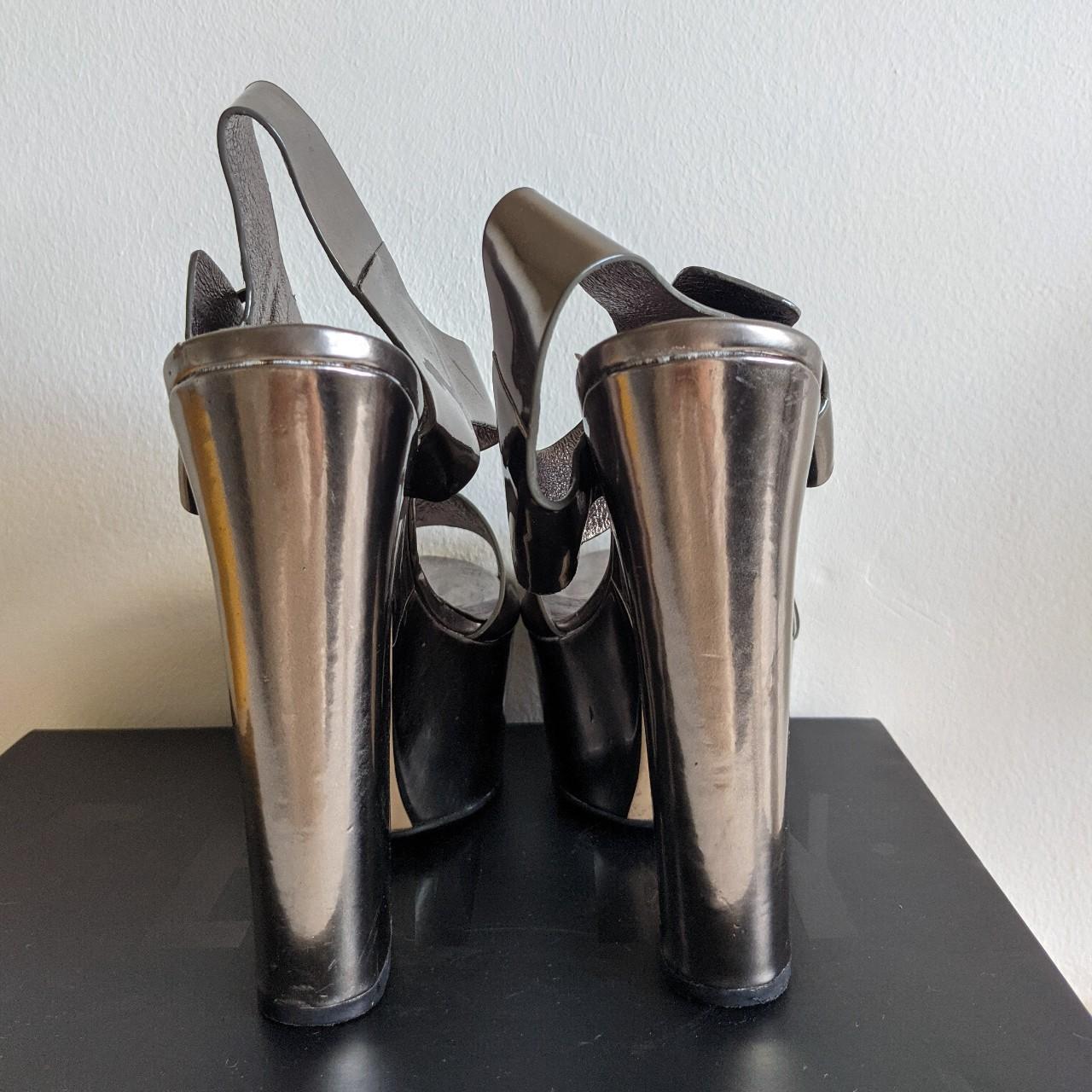 topshop silver heels