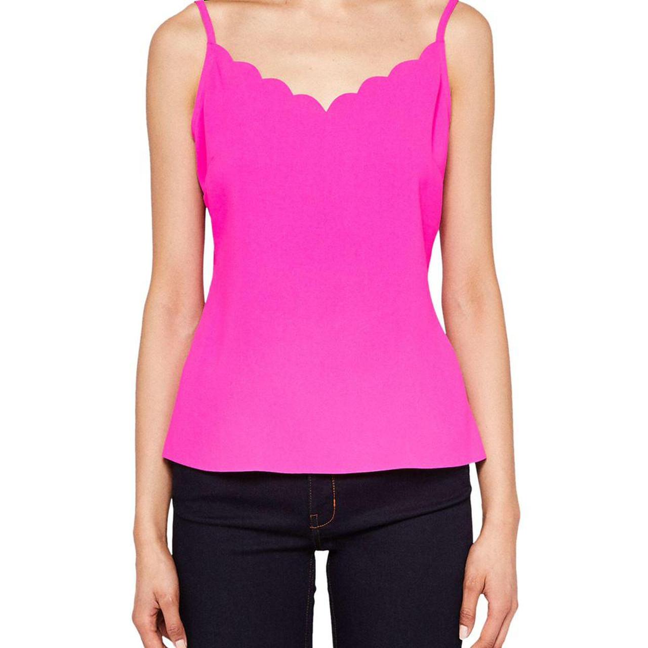 ted baker pink scallop top