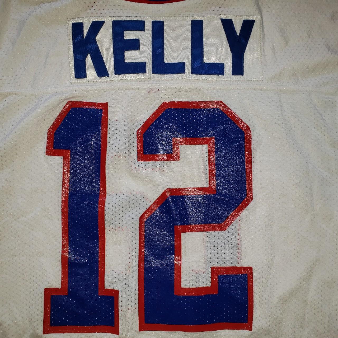 BUFFALO BILLS Jim Kelly Authentic Throwback Jersey - Depop