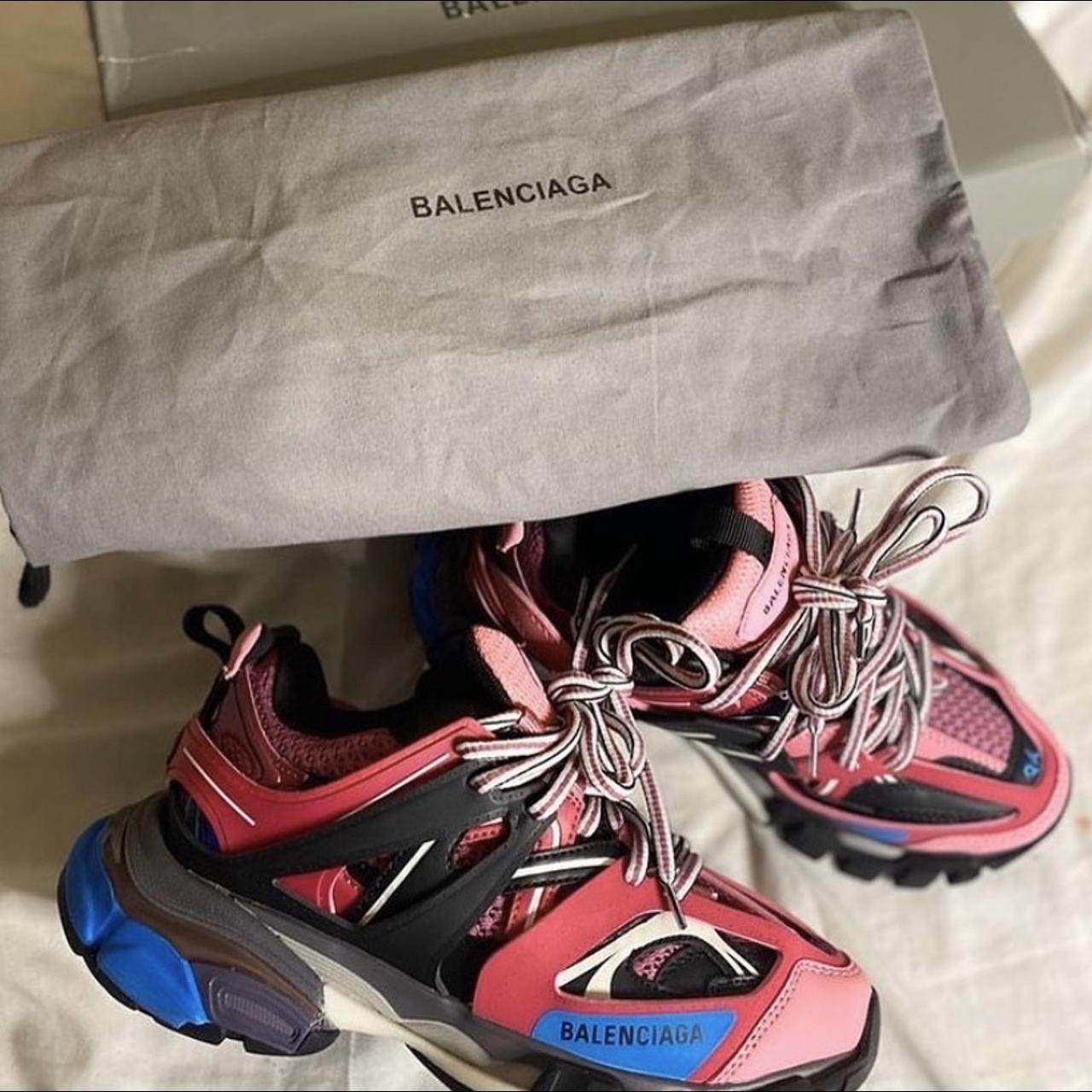 Pink and discount blue balenciaga shoes