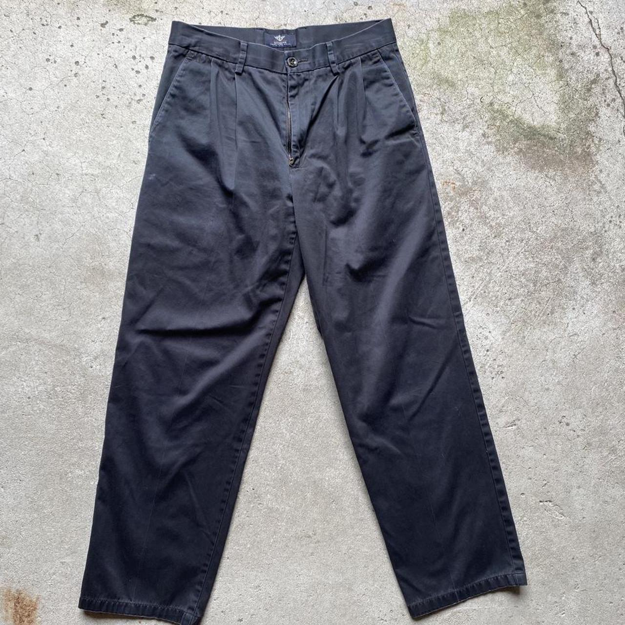 Old vintage pair of Dockers Classic fit navy blue... - Depop