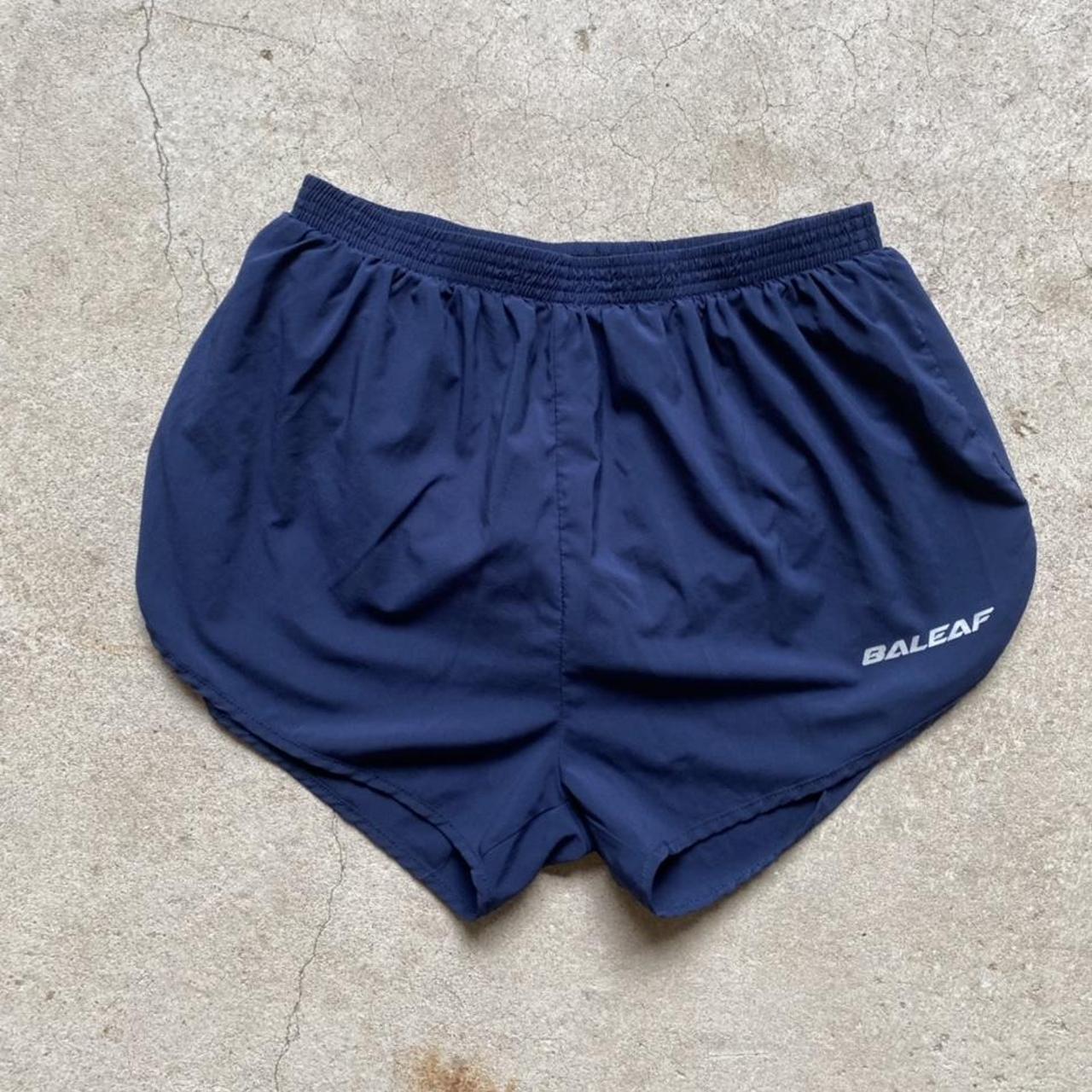 Baleaf navy blue running shorts 28 inch waist... - Depop