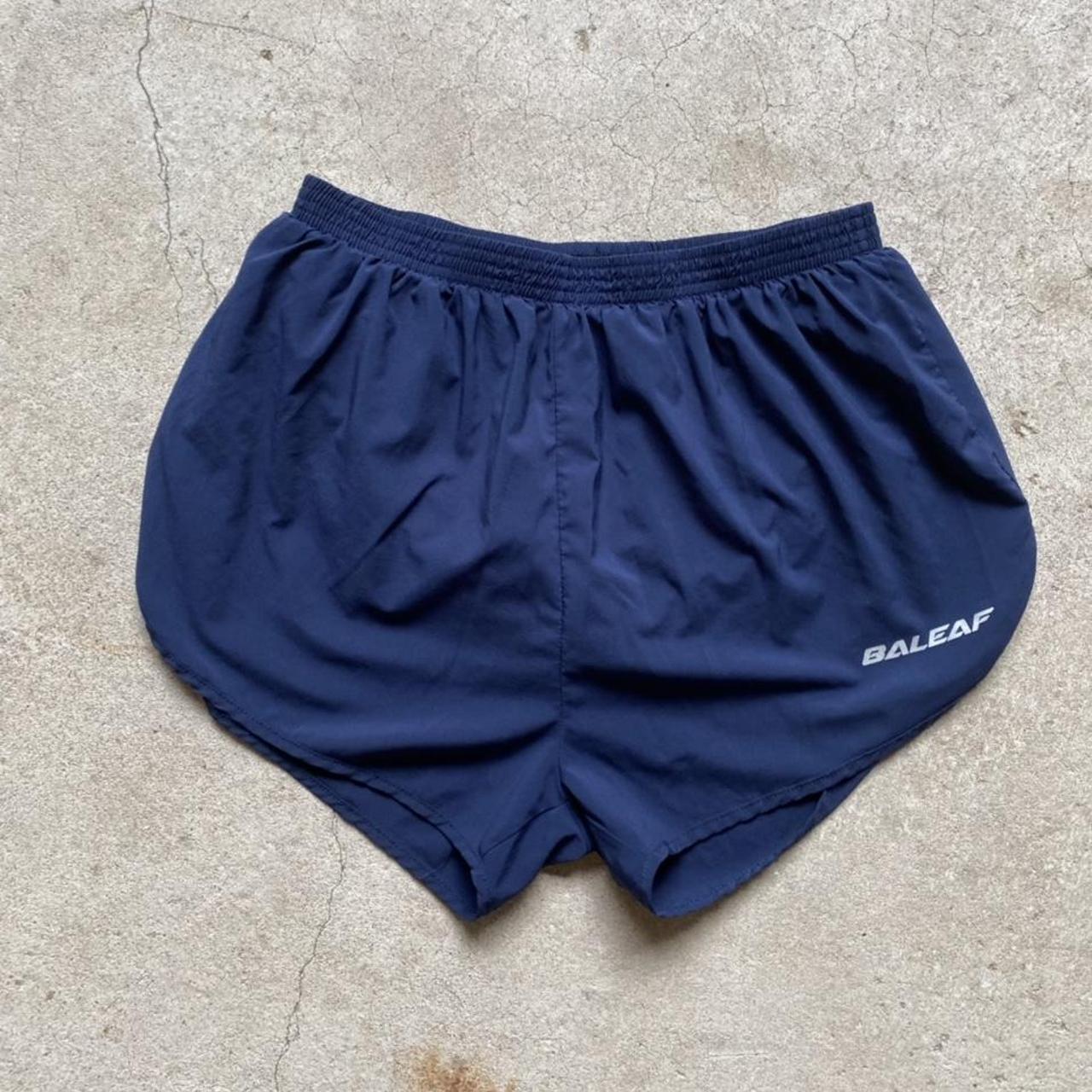 Baleaf navy blue running shorts 28 inch waist... Depop