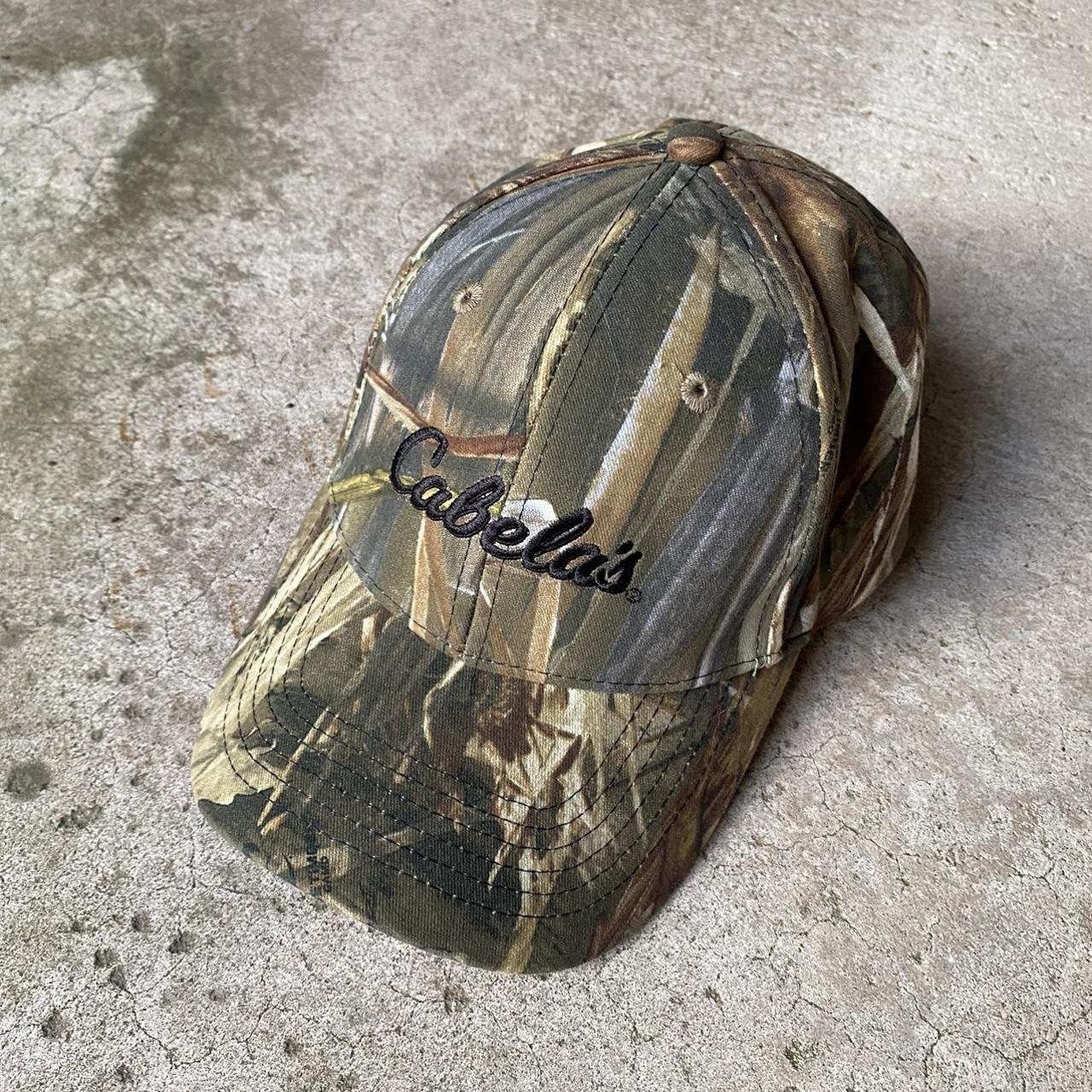 Cabela Men's Green and Brown Hat Depop