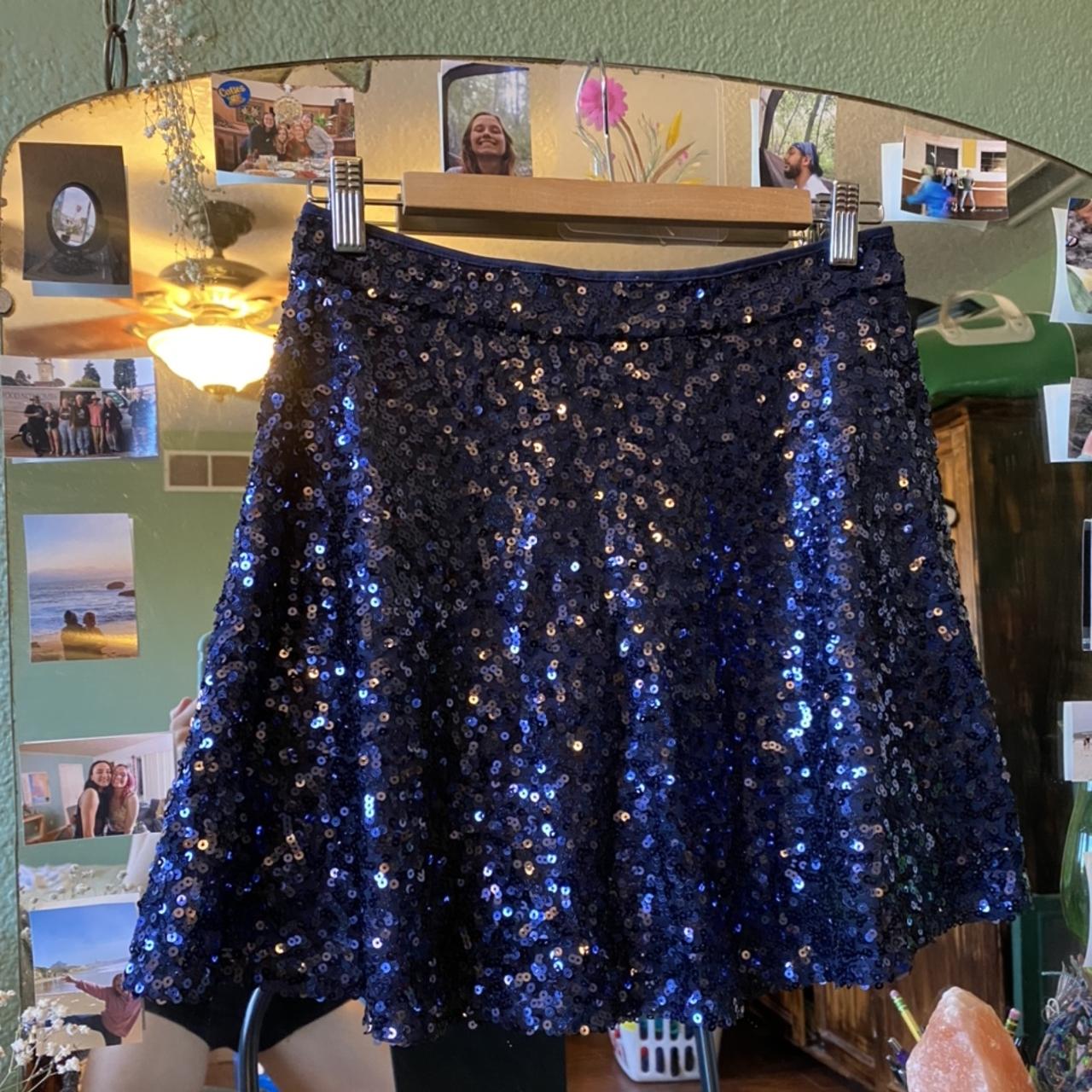 Blue sequin 2025 skirt forever 21