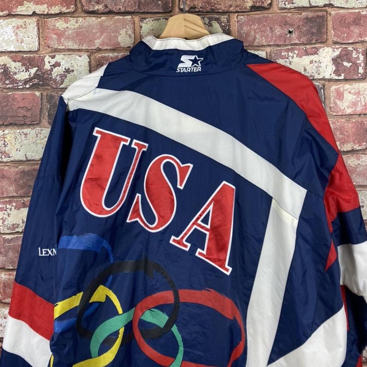 USA Olympics Vintage Starter Windbreaker Jacket... - Depop