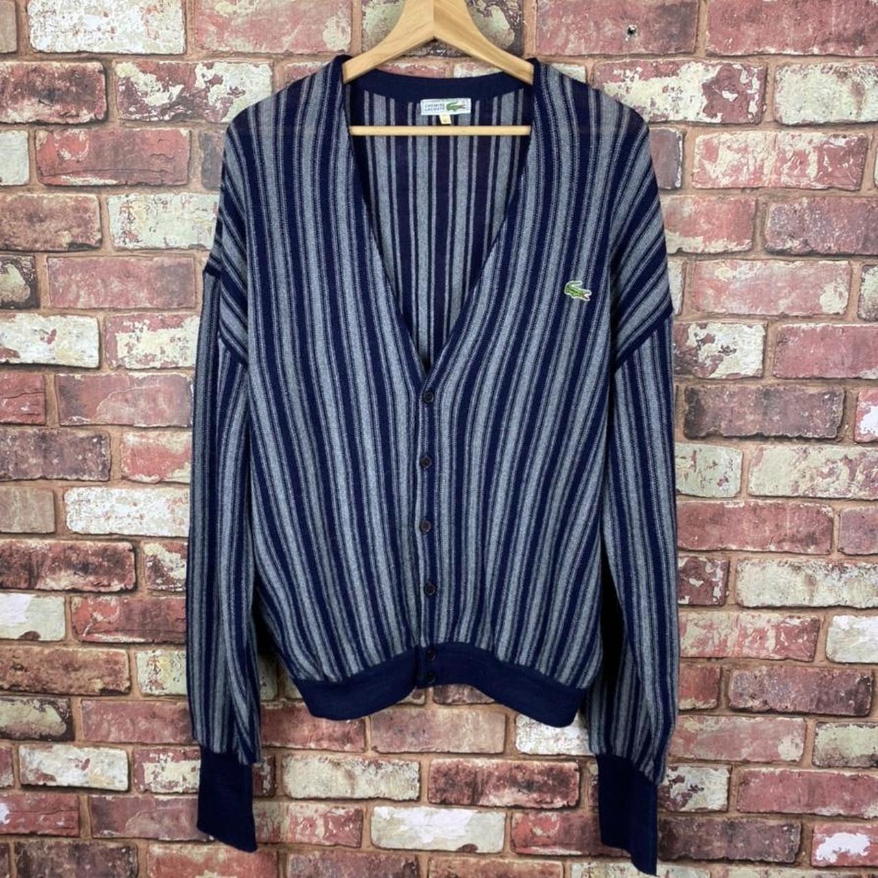 Lacoste Vintage Wool Mens Button Cardigan Medium... Depop