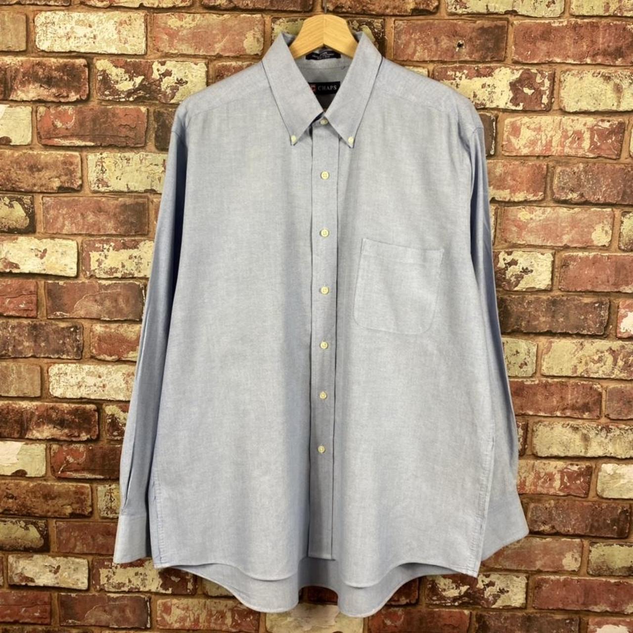 Chaps Men's Blue Shirt | Depop