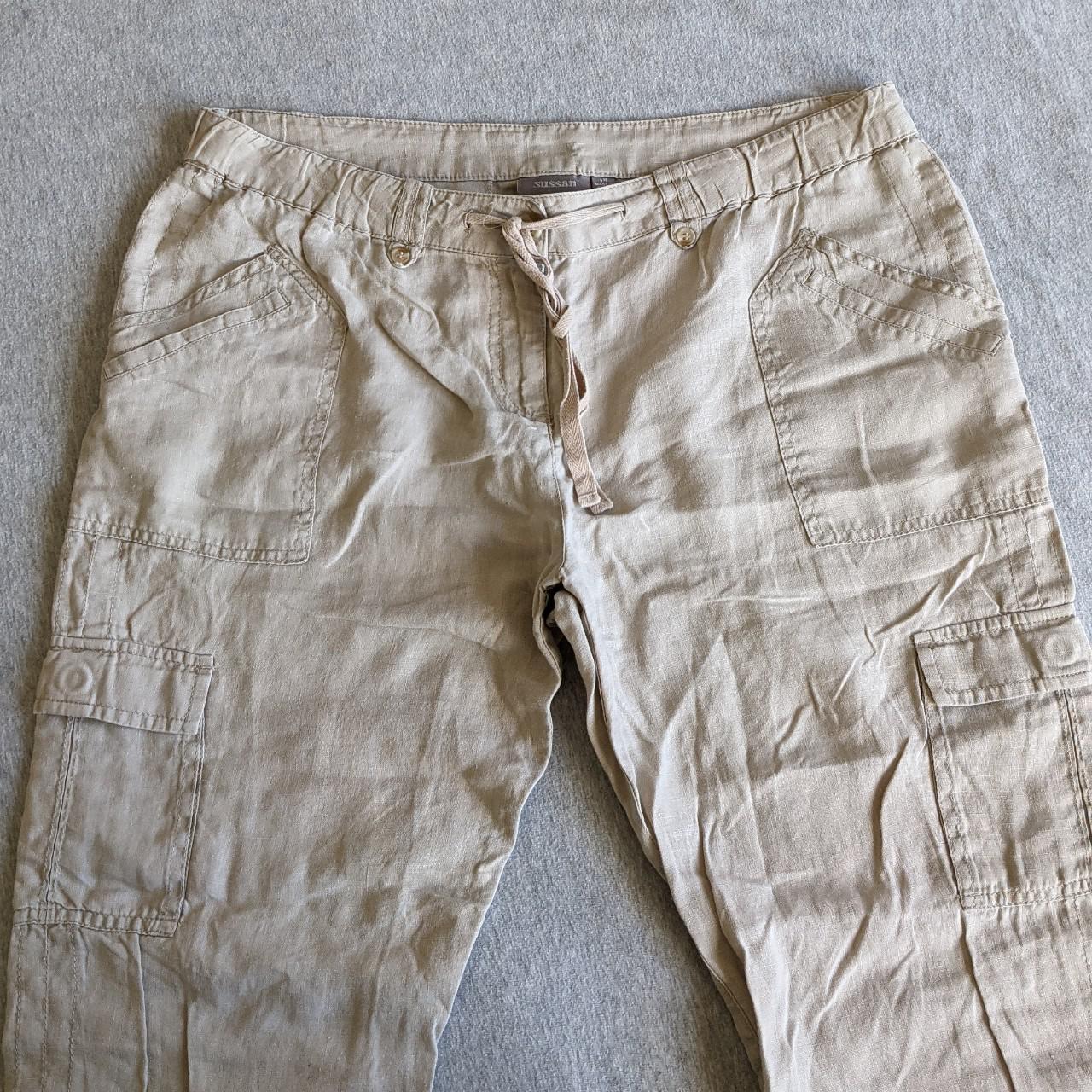 Hippy pants! Earth tones / tan flowy pants. Very... Depop