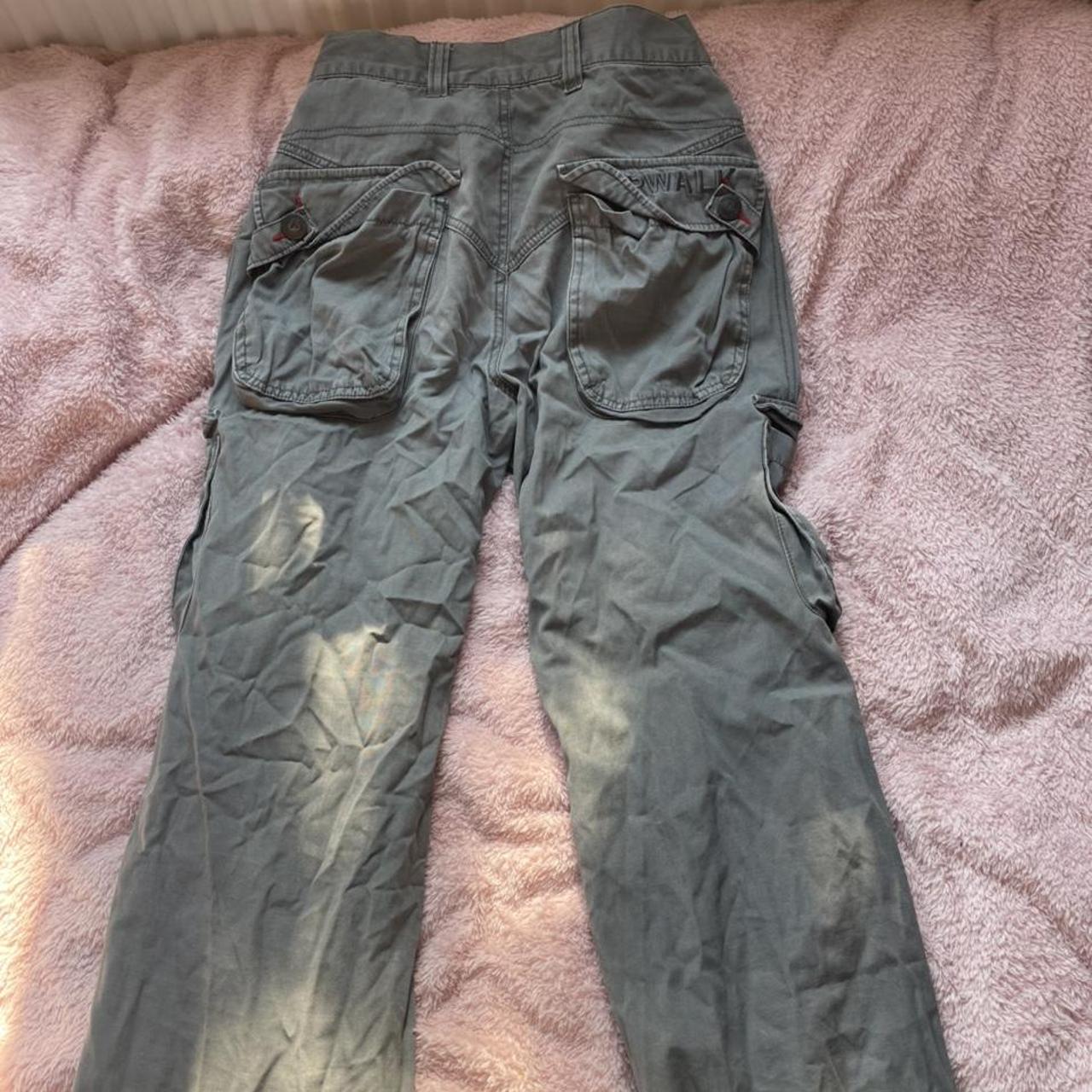 Charcoal grey cargos. Full length. *Added photo of... - Depop