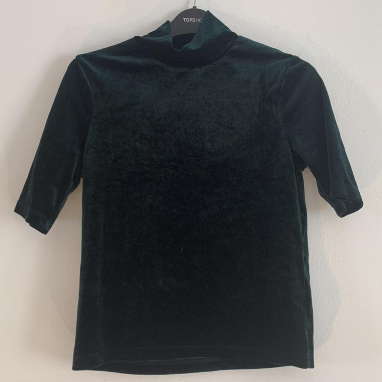 green velvet top zara