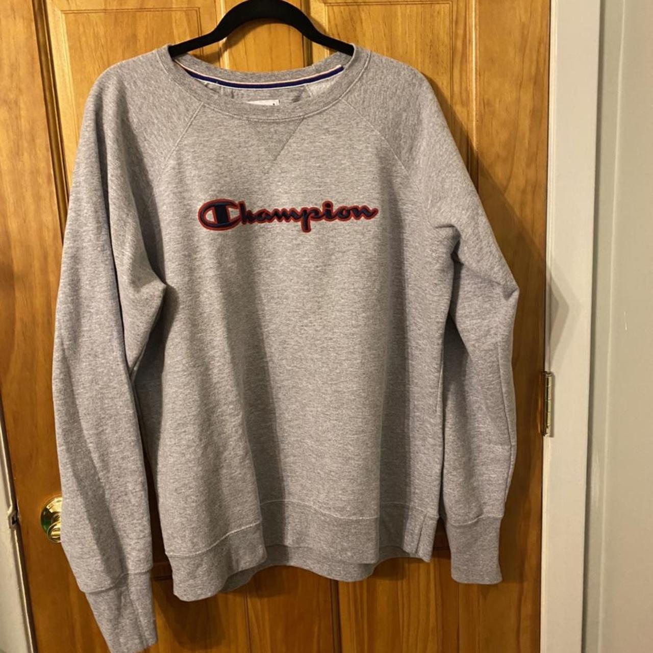 Gray Champion Crewneck, is in good condition , very... - Depop